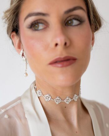 Choker filigrana plata