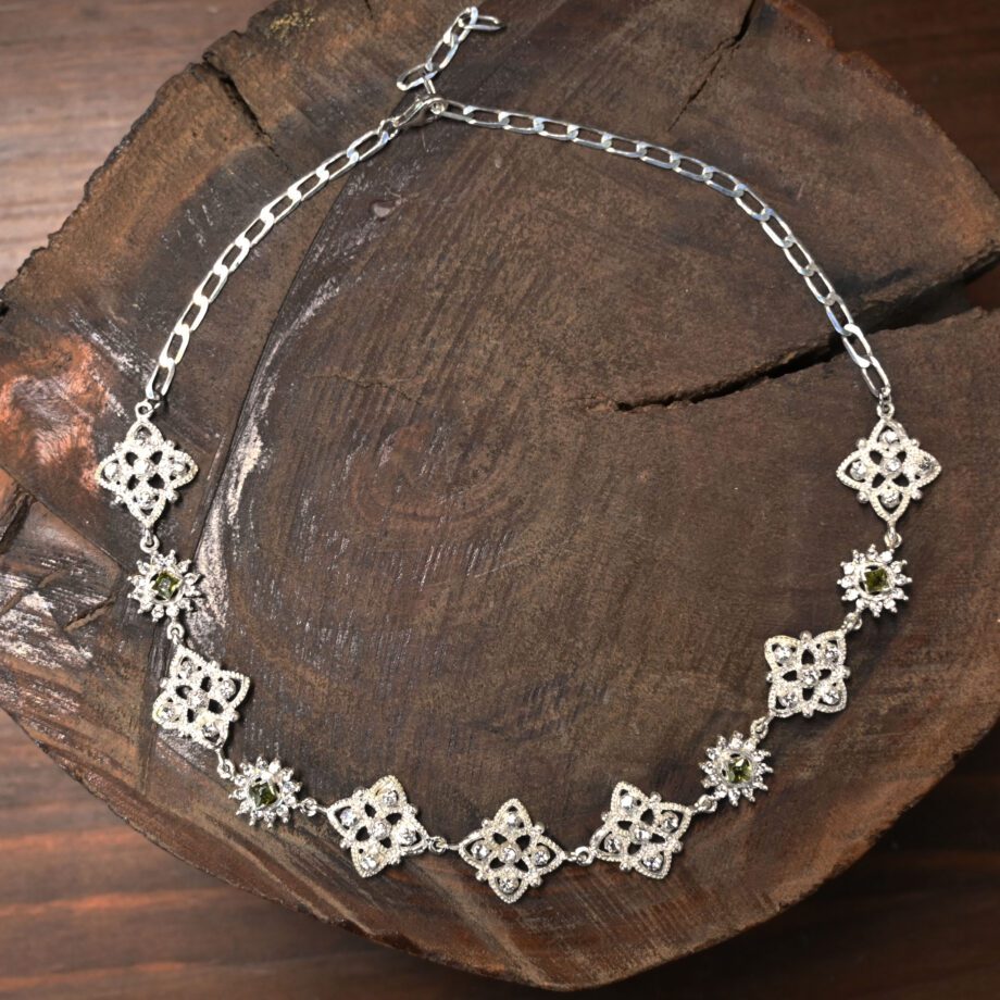 Choker filigrana plata