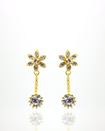 Pendientes flor mini relio