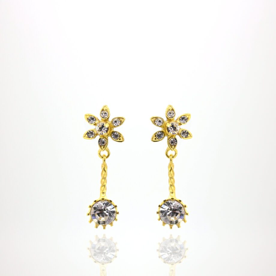 Pendientes flor mini relio