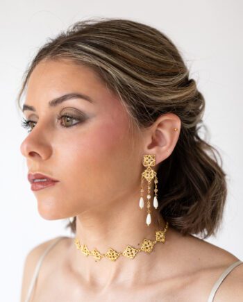 Pendientes Mosaico Nacar