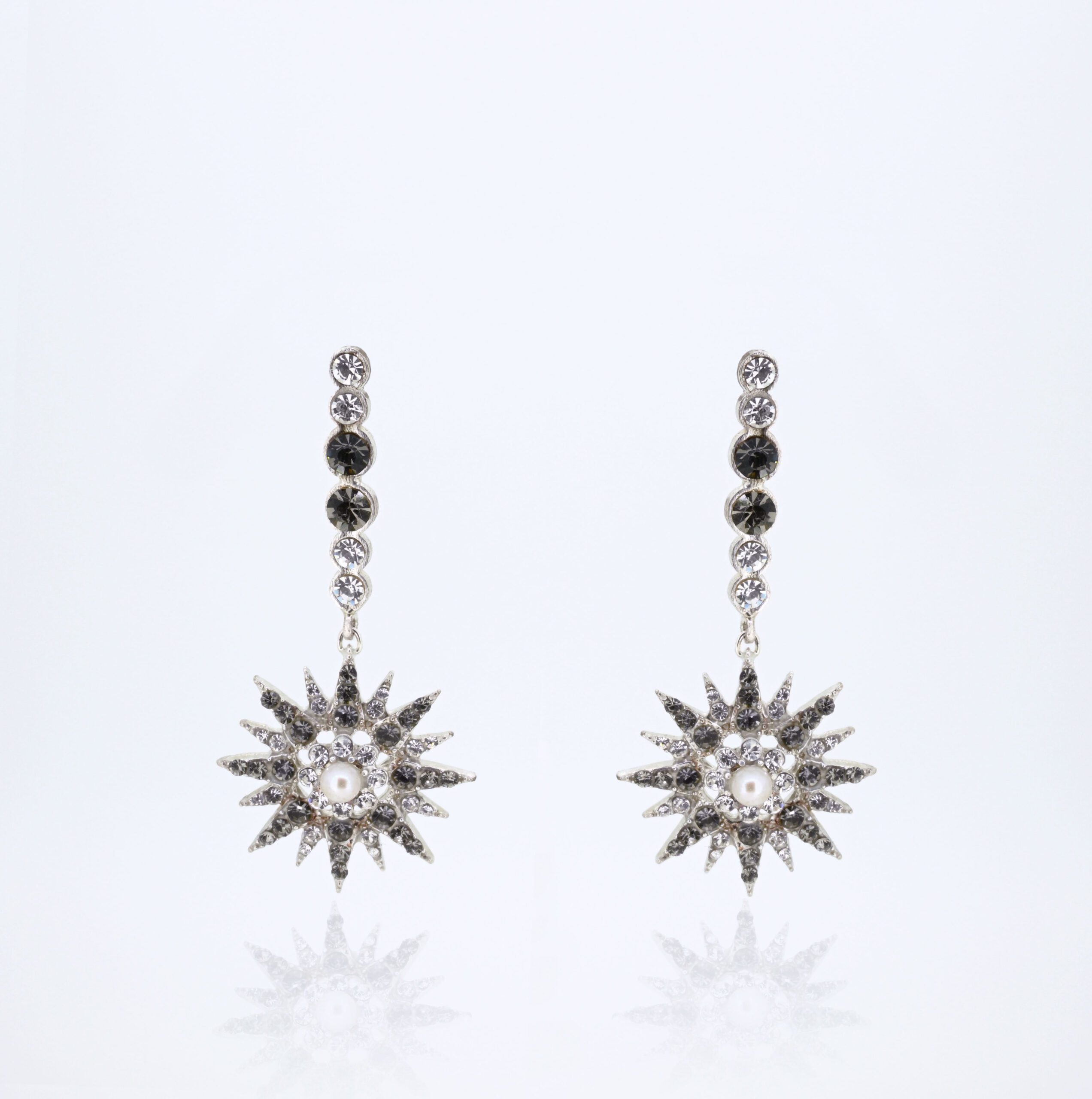 Pendientes galaxia M en plata
