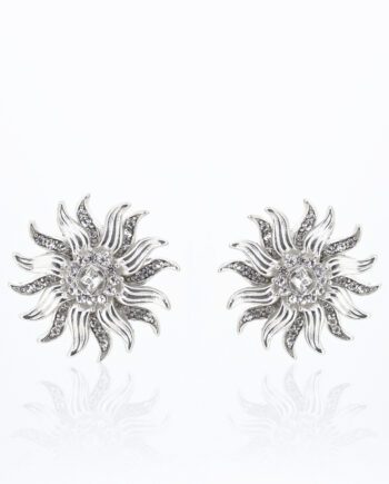 Pendientes Sol M plata